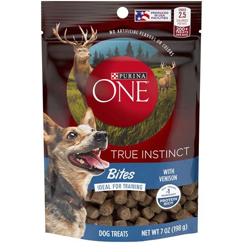 Purina One Dog Training Treats True Instinct Bites With Venison 7 Oz