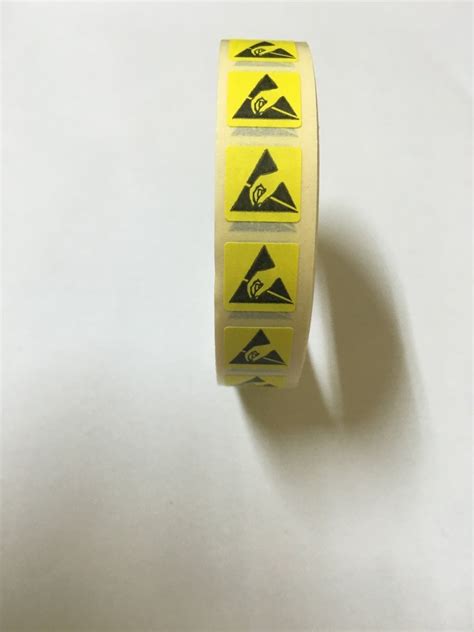 Esd Warning Label 12mm12mm Esetek Elektronik