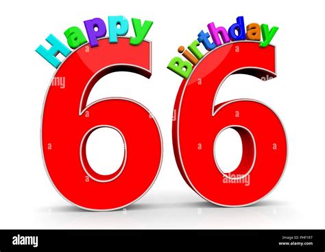 Happy Birthday Zum 66 Geburtstag Hi Res Stock Photography And Images