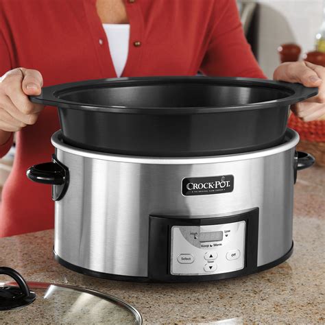 Crock Pot 6 Quart Slow Cooker With Stovetop Safe Cooking