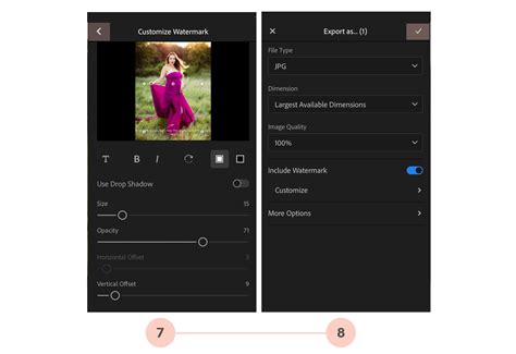 How To Add A Watermark In Lightroom Mobile Pretty Presets For Lightroom