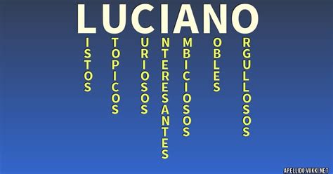 Significado Del Apellido Luciano Significados De Los Apellidos My Xxx