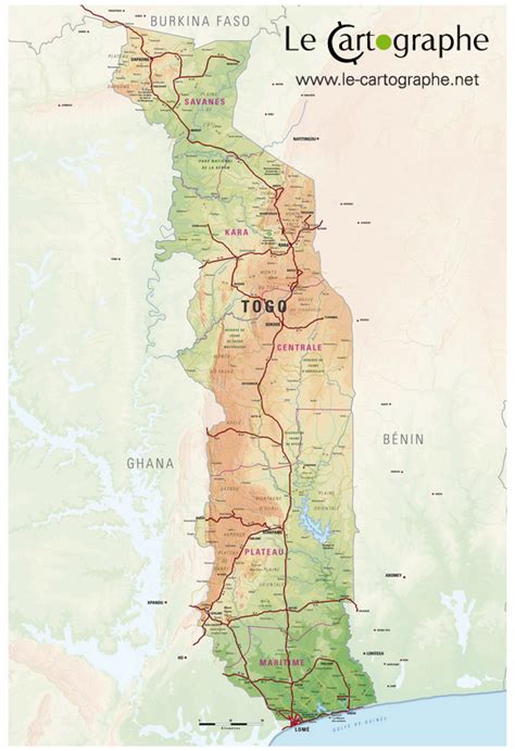 Carte Du Togo