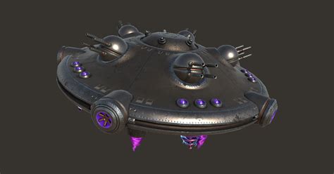 Steampunk Ufo 3d 飞机 Unity Asset Store