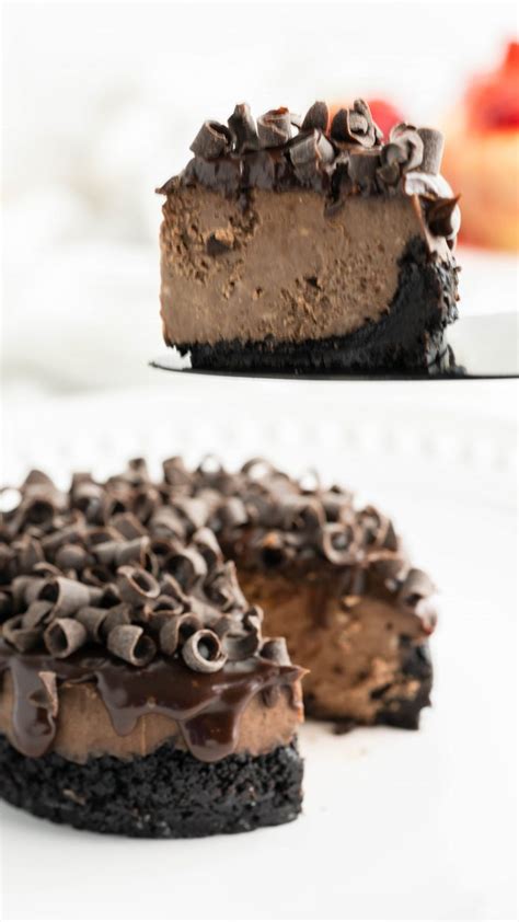 This link is to an external site that may or may not meet accessibility guidelines. Instant Pot Chocolate Cheesecake - Mama Needs Cake