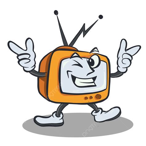 Cute Cartoon Television Illustration Image Day Television Day World