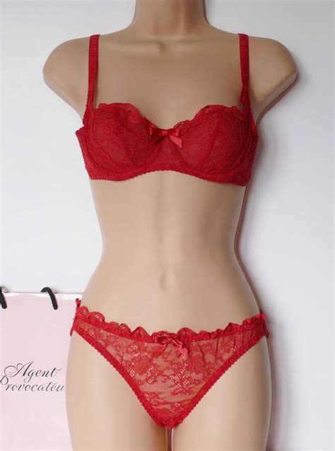 Agent Provocateur Red Love Bra Or Suspender Bnwt All Sizes Agent