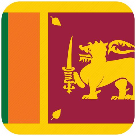 Sri Lanka Flag Icon Download On Iconfinder On Iconfinder