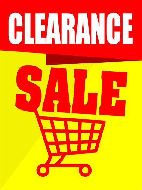 Retail 18x24 Store Wide Clearance Sale Business Store Retail Signs 5