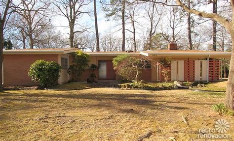 Who are the founders of midcentury custom homes? Warm and beautiful 1962 mid-century modern brick ranch ...