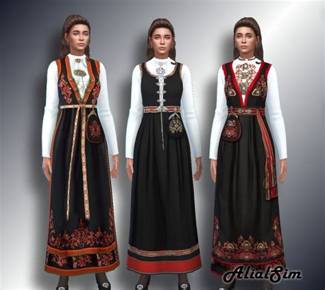 Norwegian Bunad Set At Alial Sim Sims 4 Updates