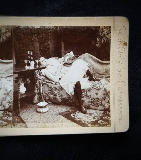 Victorian Cabinet Card Risque Sexy Suggestive Stereo Etsy