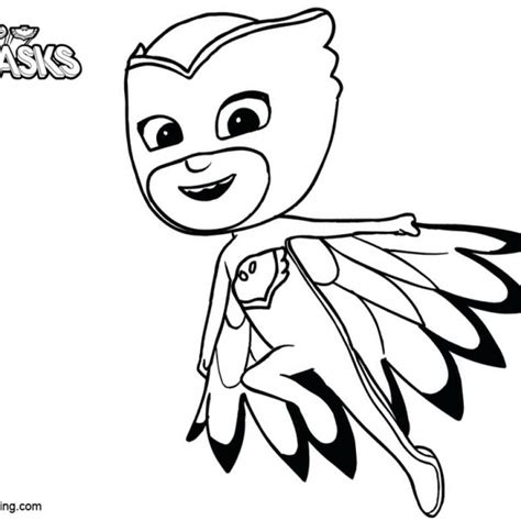 Catboy Coloring Pages Pj Masks With Vehicles Free Printable Coloring