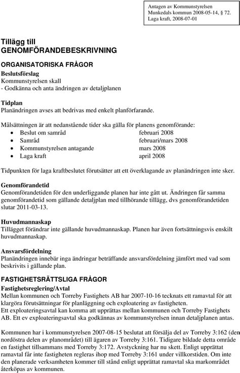 Detaljplan FÖr Stallet Torreby Pdf Gratis Nedladdning