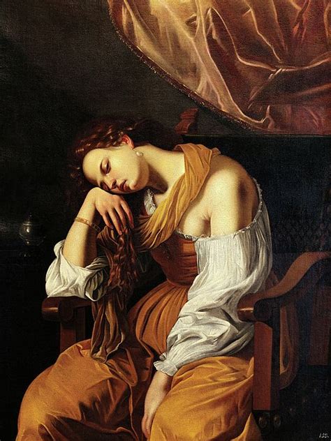 Mary Magdalene As Melancholy By Artemisia Gentileschi Artemisia