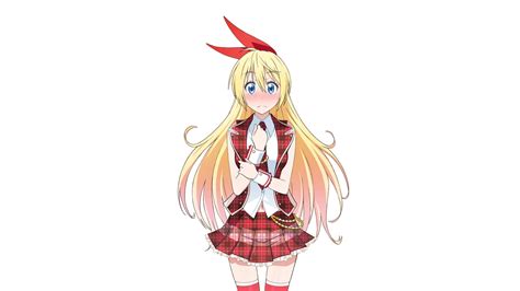 Kirisaki Chitoge Anime Lifestyles Standing Cut Out Nisekoi Skirt Indoors Blond Hair Art