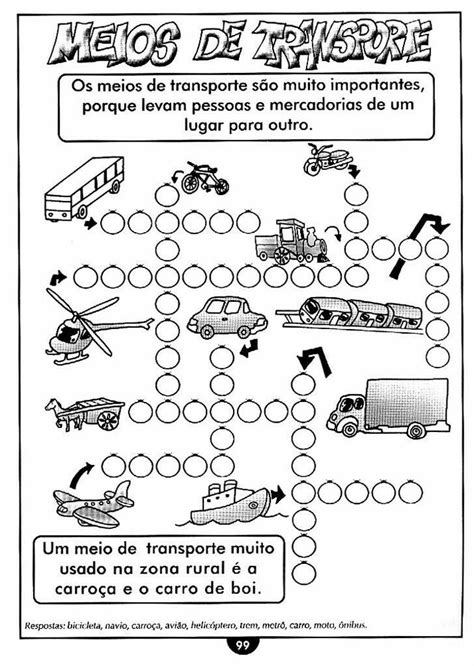 Pin de Josele Barbosa em Meio de transporte alfabetização Atividades