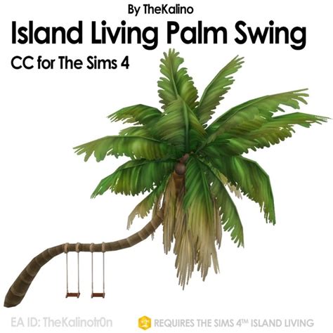 Island Living Palm Swing At Kalino Sims 4 Updates