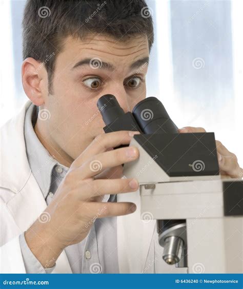 Young Scientist Discovering Something Stock Photo Image Of Glass