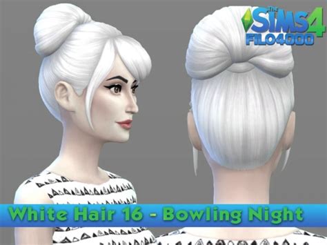 Sims 4 Hairs ~ The Sims Resource White Hair Recolor 16 By Filo4000