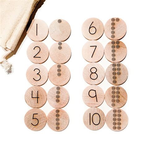 Number Match Educational Game Wood Number Game Learn To Etsy