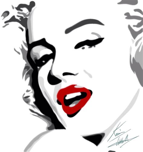 Marilyn Monroe Silhouette Dessin Aurelie Tableau