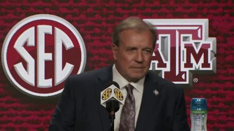 Watch Now Texas A M Coach Jimbo Fisher Fields Additional Questions At Sec Media Days Youtube