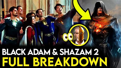 Black Adam And Shazam 2 Trailer Breakdowns New Details Jsa Suits