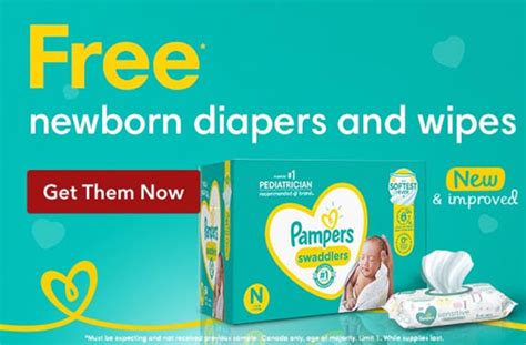 Free Pampers Newborn Diapers And Wipes Sample Kit — Deals From Savealoonie
