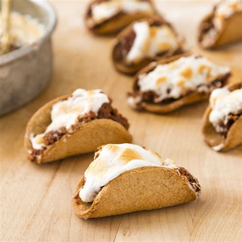 These Mini Smores Tacos Will Change Your Life Sweet Taco Dessert