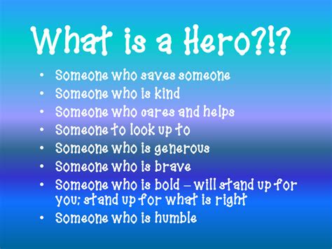 Who Is A Good Example Of A Hero