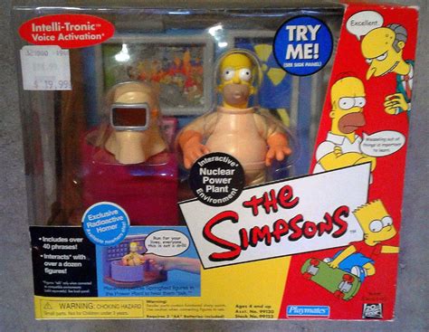 Simpsons Nuclear Power Plant Play Set Wos Playmates Radioactive Homer Interactive Environment 99123