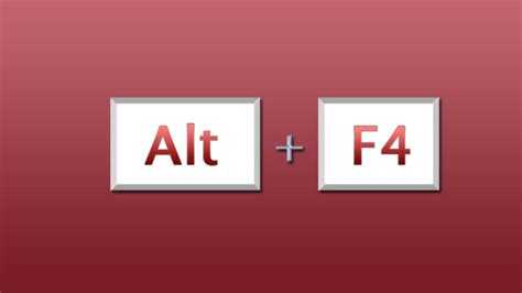 ¿qué Hace La Combinación De Teclas Alt F4