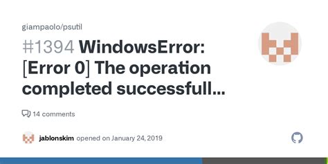 Windowserror Error 0 The Operation Completed Successfully For Exe