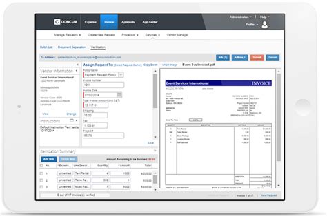 Concur Invoice Capture Electronic Invoice Scanner And Processing