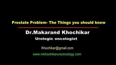 All You Want To Know About Prostate Problem Youtube