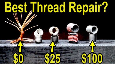 Best Damaged Thread Repair Lets Settle This Heli Coil TIME SERT E Z LOK JB Weld HHIP