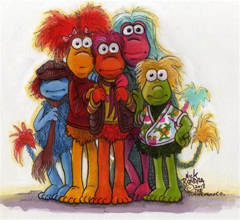A Cluster Of Fraggles By Phraggle On Deviantart Jim Henson Painted