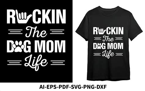 Rocking The Dog Mom Life Shirt Graphic By Design Empire · Creative Fabrica