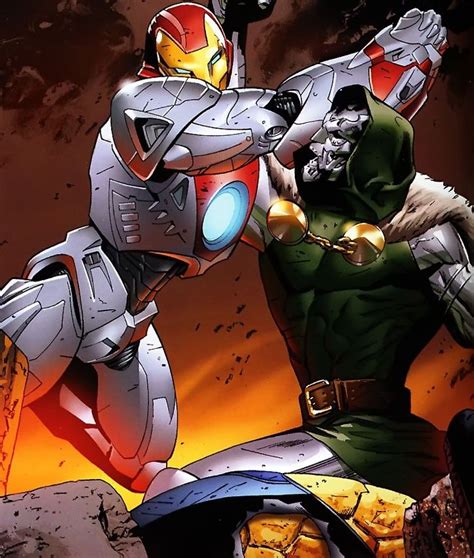 Iron Man Tony Stark Vs Doctor Doom Doctor Victor Von Doom Marvel
