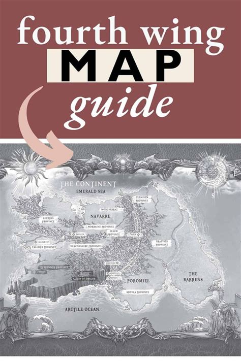 A Map With The Words Fourth Wing Map Guide