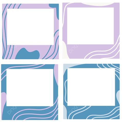 Polaroid Frames Hd Transparent Polaroid Frame With Abstract Design