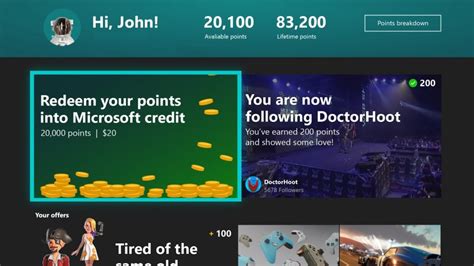 Microsoft Rewards App For Xbox One Now Up For Testing With Insiders