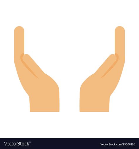 Hands Support Gesture Saving Symbol Icon Vector Image
