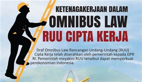 Omnibus Law Cipta Kerja Bangkitkan Perekonomian Bangsa Lembaga Studi