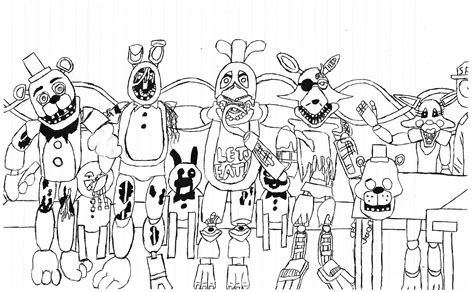 Coloring F Naf Characters Coloring Pages