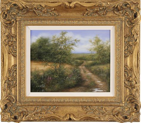George Atkinson Original Oil Painting On Panel Vale Of York Art To