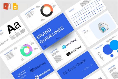Brand Guidelines Powerpoint Template Design Cuts