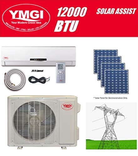 Ymgi Ductless Mini Split Air Conditioner 12000 Btu Up To 32 Seer Solar