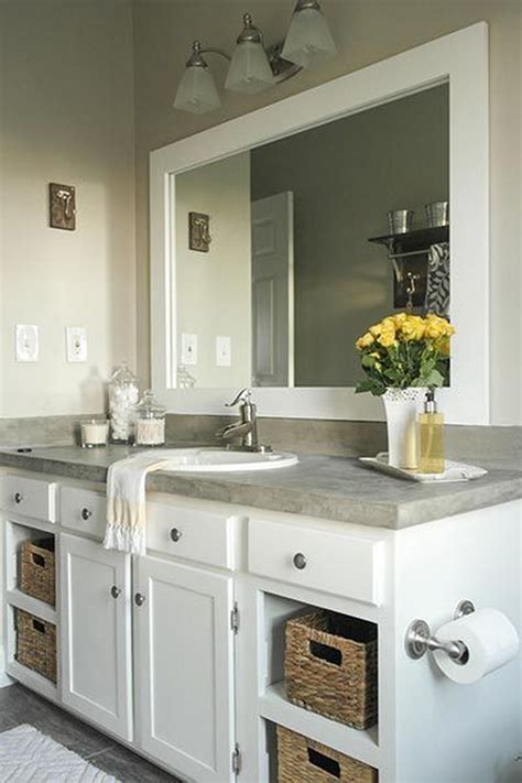 Stunning Bathroom Mirror Decor Ideas 37 Pimphomee